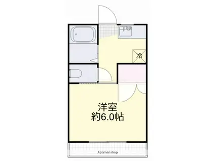 アーバン椋木(1K/2階)の間取り写真