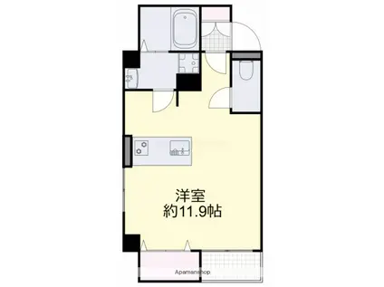 LE JARDIN(ワンルーム/5階)の間取り写真