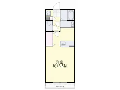 ヴィクトワール南方(ワンルーム/4階)の間取り写真