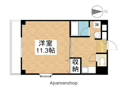 グランドール新福(1DK/2階)の間取り写真