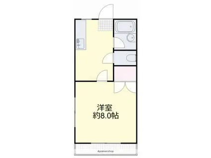 メゾンウインズ(1K/2階)の間取り写真