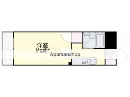 プレアール大供Ⅱ(1K/5階)の間取り写真