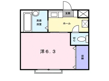 シティ大森(1K/1階)の間取り写真
