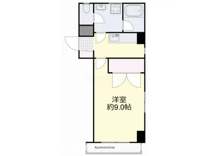 ヴィラグレイス(1K/2階)の間取り写真