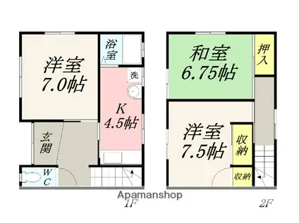 赤澤コーポ(3K)の間取り写真