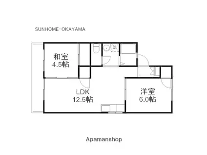 ファミール武田(2LDK/2階)の間取り写真