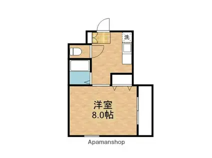 カーサ岡町(1K/3階)の間取り写真