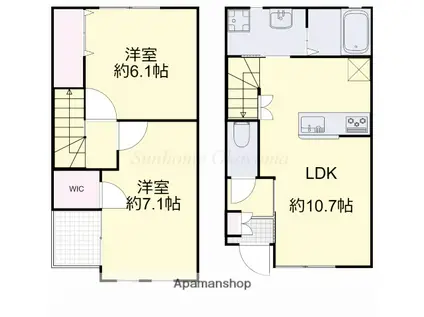 ポルト・シャンス(2LDK)の間取り写真
