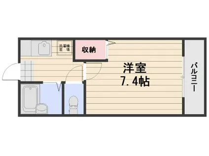 メゾンピュア(1K/1階)の間取り写真