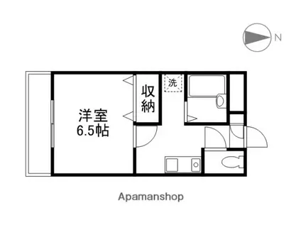 グレコ東山(1K/3階)の間取り写真