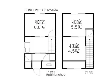 古都宿借家 20(3K)の間取り写真