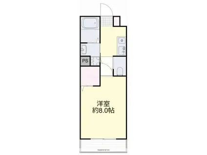 ALTERNA(1K/1階)の間取り写真