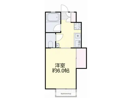 モリタコーポ (1K/1階)の間取り写真