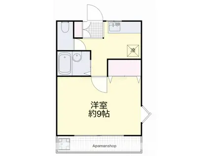 原宿コーポ(1K/1階)の間取り写真