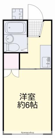 コーポラス M(ワンルーム/1階)の間取り写真
