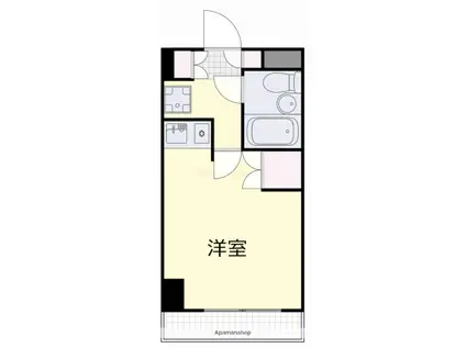 ルフォン 岡山駅前(ワンルーム/4階)の間取り写真