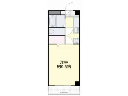 フォレスト東古松(1K/6階)の間取り写真