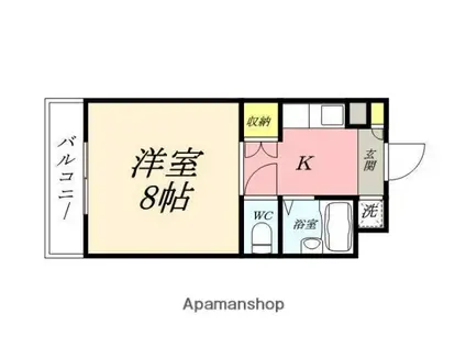 サンライト津島Ⅰ(1K/5階)の間取り写真