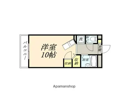 アルフィーネ今D(ワンルーム/5階)の間取り写真