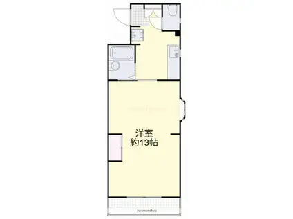 ブライトレジデンス芳泉(1K/3階)の間取り写真