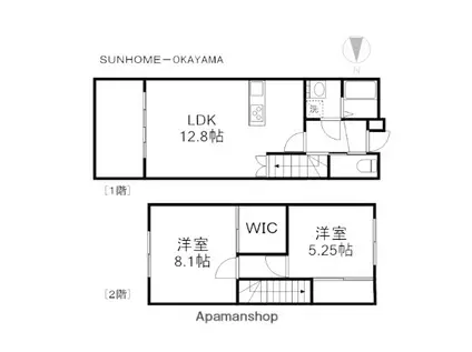 ラ・イース原尾島(2LDK)の間取り写真