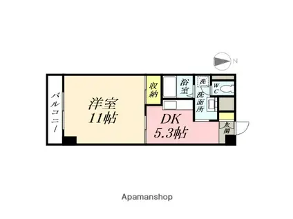 平井マンション奥田(1DK/4階)の間取り写真