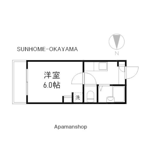 プレアール南方Ⅰ(1K/2階)の間取り写真