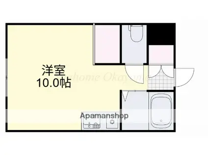 カーサ・プリメラ(1K/1階)の間取り写真