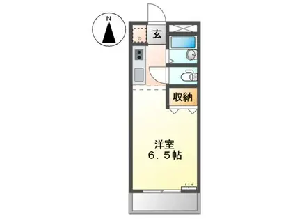 コンフォール(1K/1階)の間取り写真