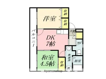 吉井マンション(2DK/2階)の間取り写真