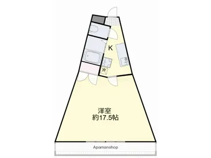 パル98(1K/2階)の間取り写真
