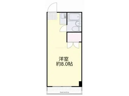 サンライズ津島京町(ワンルーム/4階)の間取り写真