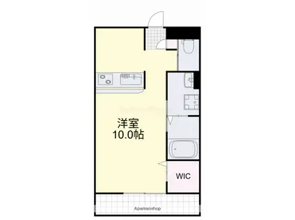 神下アパート(ワンルーム/1階)の間取り写真