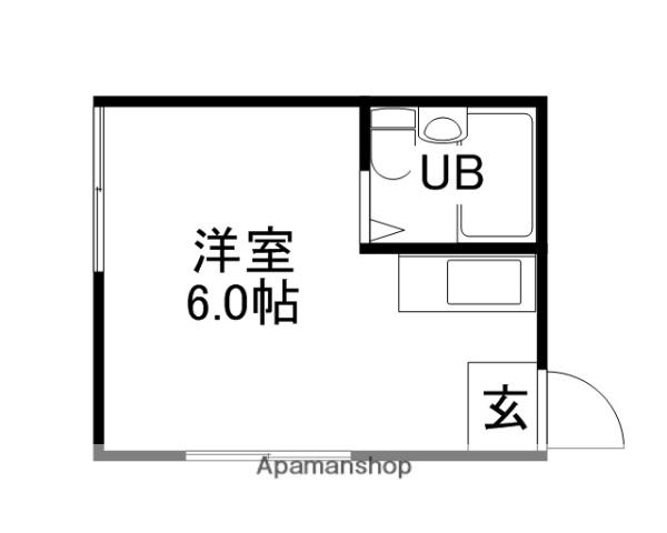 メゾン徳吉(ワンルーム/2階)の間取り写真