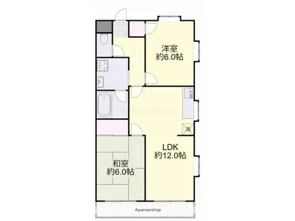 グランデュール東古松(2LDK/6階)の間取り写真