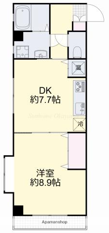 サンヨービル(1DK/5階)の間取り写真