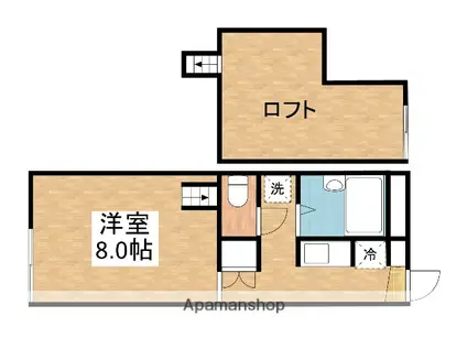 シャルマンドミール(1K/1階)の間取り写真