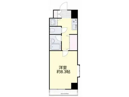 アドヴァンシティ岡山ステーション(1K/5階)の間取り写真
