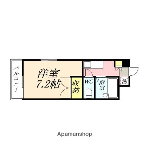 昭和ハイム東古松(1K/5階)の間取り写真