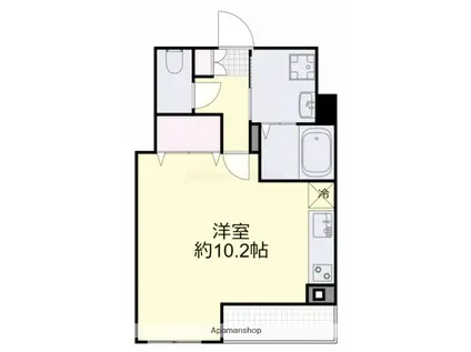 くすの木ビル(ワンルーム/4階)の間取り写真