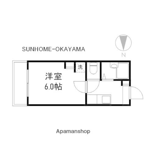 プレアール南方Ⅰ(1K/3階)の間取り写真