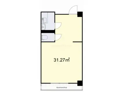 アレズⅢ番館(ワンルーム/3階)の間取り写真