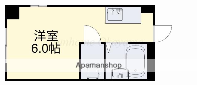 メゾン広瀬(ワンルーム/2階)の間取り写真