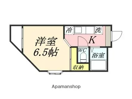 セントフォレスト下中野 B棟(1K/4階)の間取り写真