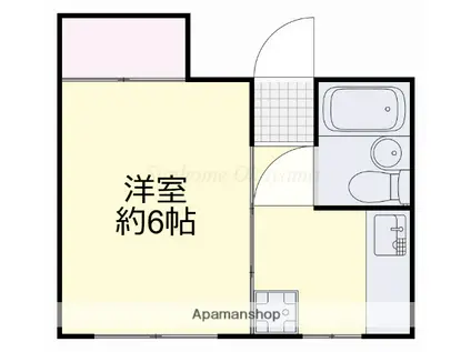 第二和久田ビル(1K/1階)の間取り写真