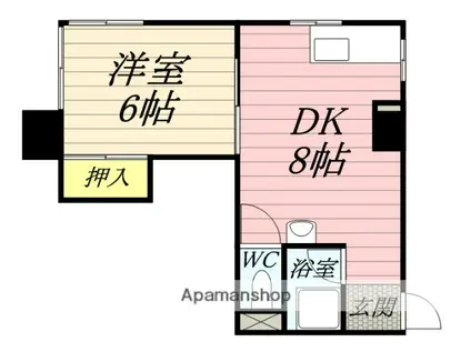 サンジェルマン番町(1DK/5階)の間取り写真