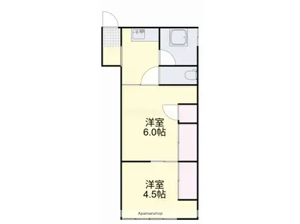 サンジェルマン番町(2K/6階)の間取り写真