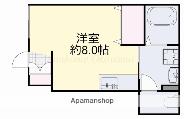 シャーメゾンエスパシオ(ワンルーム/1階)の間取り写真