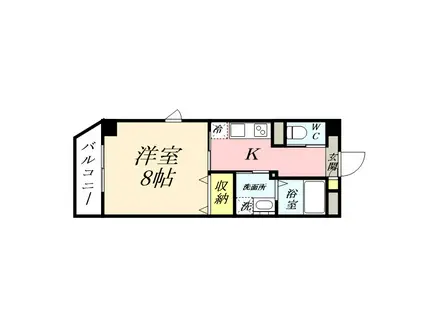 グラン ソート 柳町(1K/4階)の間取り写真