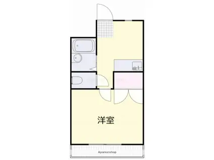 リバーシティ都(1K/4階)の間取り写真